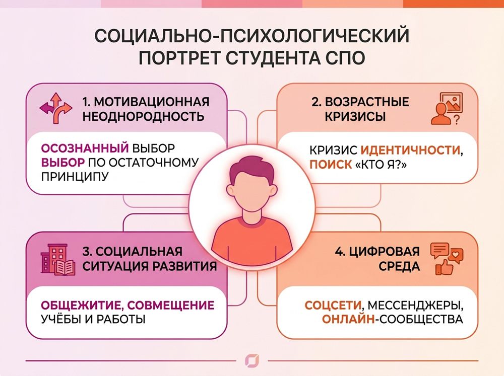 Социально-психологический портрет студента СПО